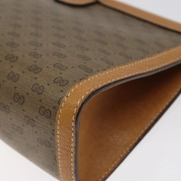 GUCCI Micro GG Supreme Web Sherry Line Bag PVC Beige - Picture 9 of 16